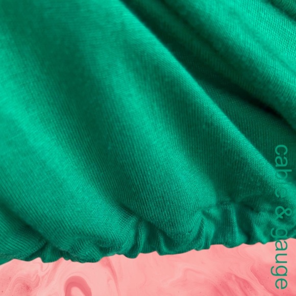 Cable & Gauge Green Relaxed 3/4 Sleeve Blouse - Picture 5 of 11